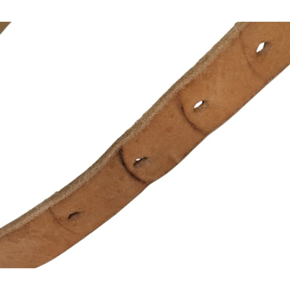 Skip Jochim Beige Tan Brown Handmade Leather Belt Evansville Indiana Bespoke
